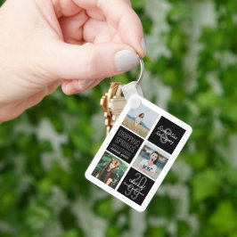 Black 4-Photo Fun Boxes Class Year Keychain キーホルダー