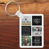 Black 4-Photo Fun Boxes Class Year Keychain キーホルダー (正面)