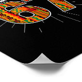 Black 67 Black History Month Six Seven Meme ポスター (角)