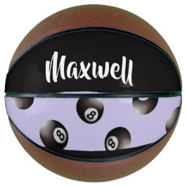 Black 8 ball pattern バスケットボール