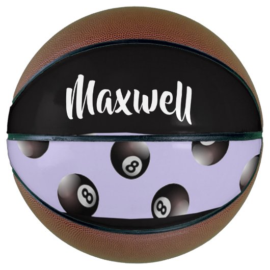 Black 8 ball pattern バスケットボール (正面)