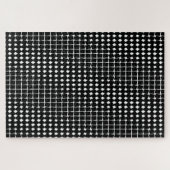 Black abstract pattern ジグソーパズル (横)