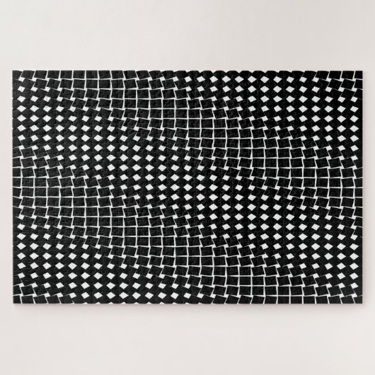 Black abstract pattern ジグソーパズル (横)