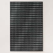 Black abstract pattern ジグソーパズル (縦)
