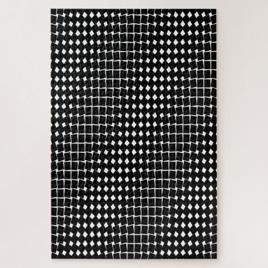 Black abstract pattern ジグソーパズル (縦)