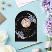 Black Acrylic baby shower invitation  アクリル招待状 (インサイチュ (ウェディング))