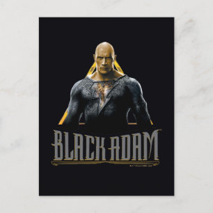 Black Adam Character and Name Graphic ポストカード