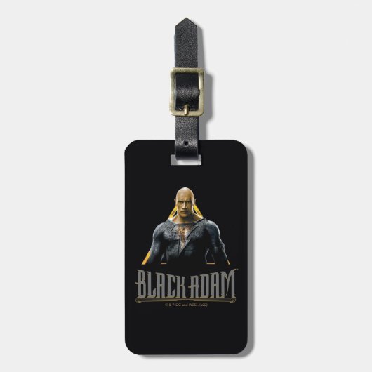 Black Adam Character and Name Graphic ラゲッジタグ (正面縦)