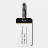 Black Adam Character and Name Graphic ラゲッジタグ (裏面縦)