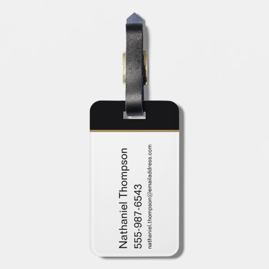 Black Adam Character and Name Graphic ラゲッジタグ (裏面縦)