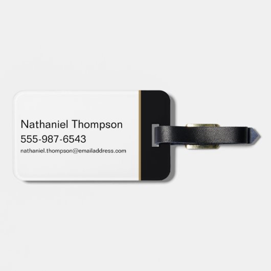 Black Adam Character and Name Graphic ラゲッジタグ (裏面横)