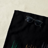 Black Adam Characters In Stripes Graphic ビーチタオル (インサイチュ)