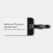 Black Adam Characters In Stripes Graphic ラゲッジタグ (裏面横)