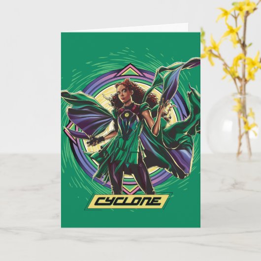 Black Adam | Cyclone Character Graphic カード (黄色い花)