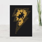 Black Adam Distressed Lightning Bolt Graphic カード (正面)