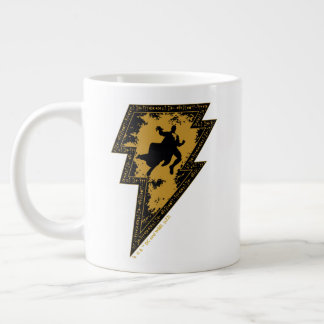 Black Adam Distressed Lightning Bolt Graphic ジャンボコーヒーマグカップ