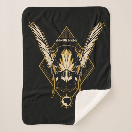 Black Adam | Hawkman Helmet Graphic シェルパブランケット (正面)