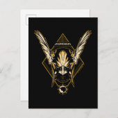 Black Adam | Hawkman Helmet Graphic ポストカード (正面/裏面)