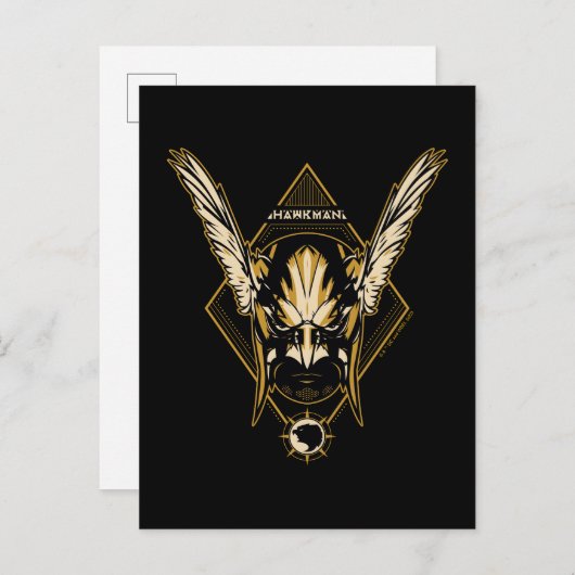 Black Adam | Hawkman Helmet Graphic ポストカード (正面/裏面)