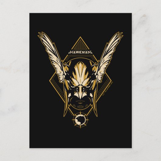 Black Adam | Hawkman Helmet Graphic ポストカード (正面)