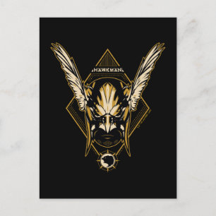 Black Adam Hawkman Helmet Graphic ポストカード