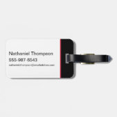 Black Adam Justice Society Heroes In ストライプLongs ラゲッジタグ (裏面横)