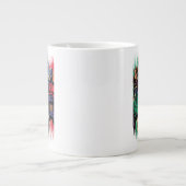 Black Adam Justice Society Heroes In Stripes ジャンボコーヒーマグカップ (正面)