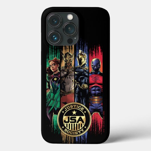 Black Adam Justice Society Heroes In Stripes Case-Mate iPhoneケース (裏面)