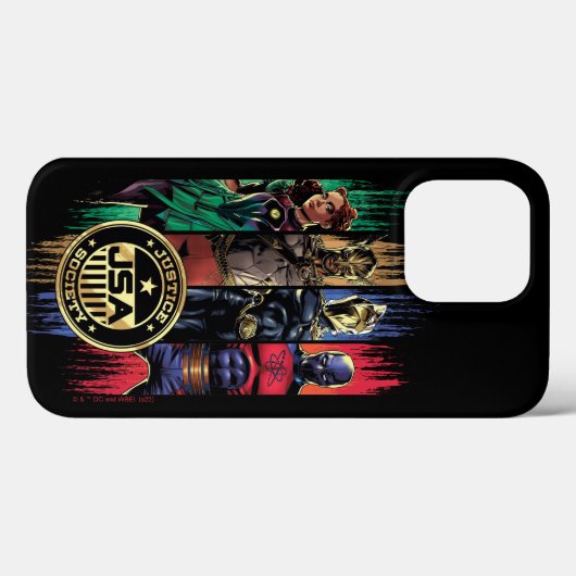 Black Adam Justice Society Heroes In Stripes Case-Mate iPhoneケース (裏面 (横))