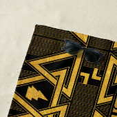 Black Adam Lightning Bolt Triangular Pattern ビーチタオル (インサイチュ)
