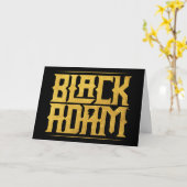 Black Adam Stacked Name Graphic カード (黄色い花)