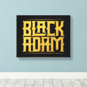 Black Adam Stacked Name Graphic キャンバスプリント (インサイチュ (ウッドフロア))