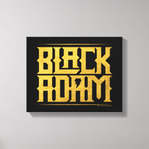 Black Adam Stacked Name Graphic キャンバスプリント