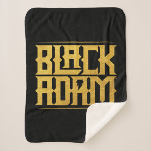 Black Adam Stacked Name Graphic シェルパブランケット
