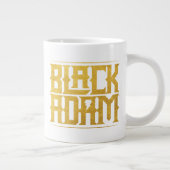 Black Adam Stacked Name Graphic ジャンボコーヒーマグカップ (右)