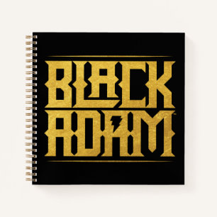 Black Adam Stacked Name Graphic ノートブック