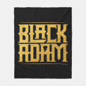 Black Adam Stacked Name Graphic フリースブランケット (正面)