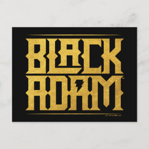 Black Adam Stacked Name Graphic ポストカード