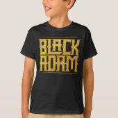 Black Adam Stacked Name Graphic Tシャツ (正面)