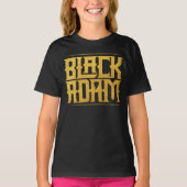 Black Adam Stacked Name Graphic Tシャツ (正面)