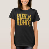 Black Adam Stacked Name Graphic Tシャツ (正面)