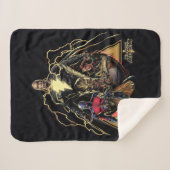 Black Adam Triangular Group Graphic シェルパブランケット (正面(横))