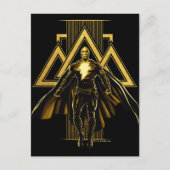 Black Adam Triangular Pillar Graphic ポストカード (正面)