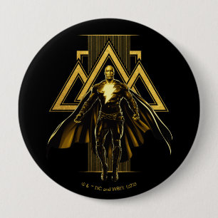Black Adam Triangular Pillar Graphic 缶バッジ