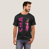 Black African American Cna Nurse  Healthcare Worke Tシャツ (正面フル)
