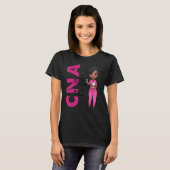 Black African American Cna Nurse  Healthcare Worke Tシャツ (正面フル)