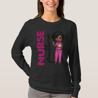 Black African American Nurse Practitioner Healthca Tシャツ