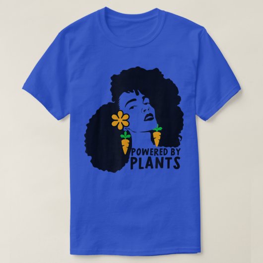 Black African American Woman Vegetarian  African C Tシャツ (デザイン正面)