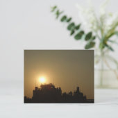 Black against the golden glow of the setting sun. ポストカード (スタンド正面)