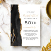 Black Agate Black Gold 50th Anniversary 招待状